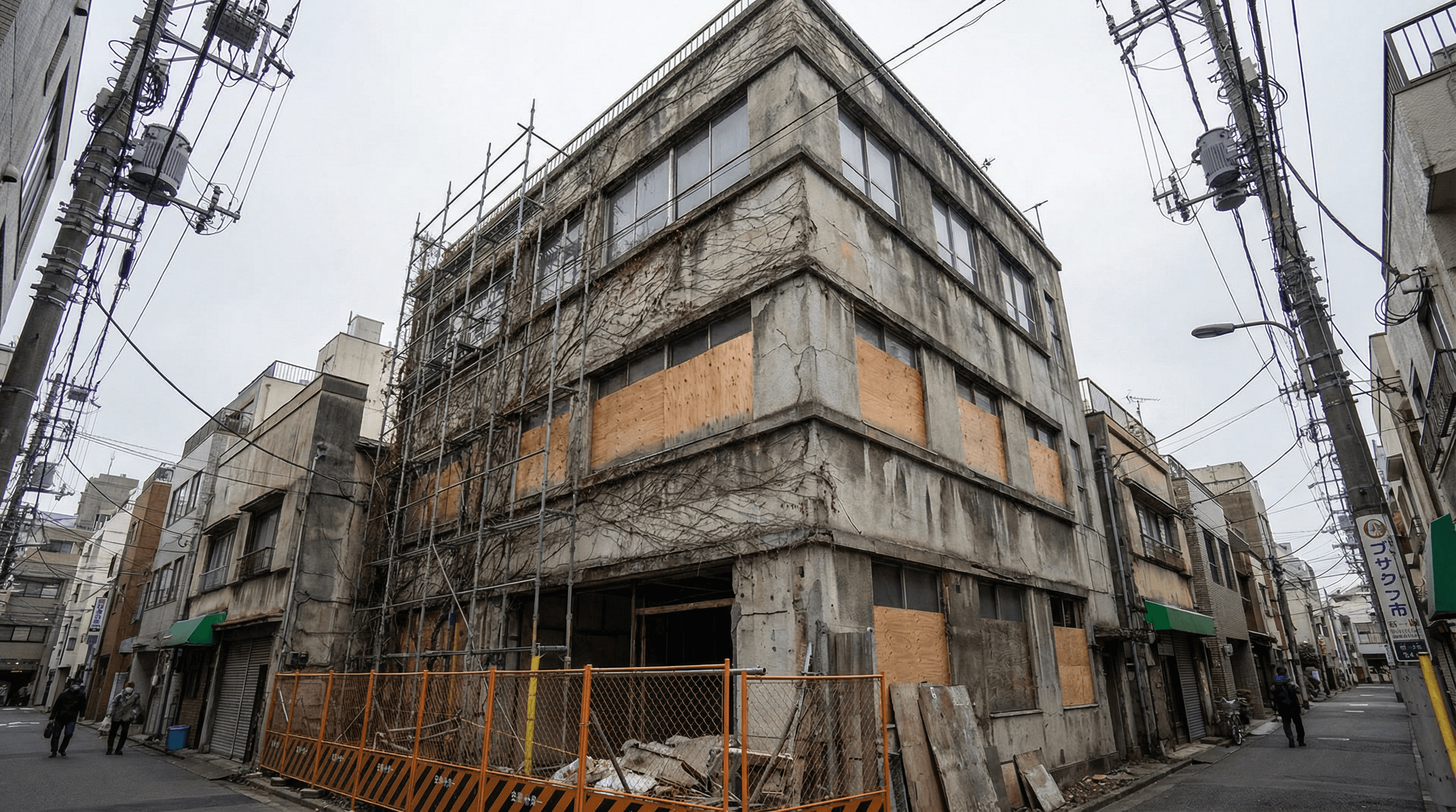 解体前の建物